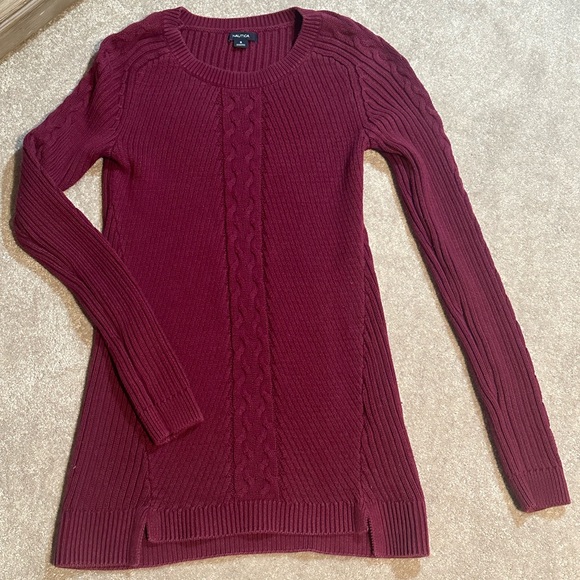 Nautica Women’s Burgundy Red Sweater size Small - Picture 1 of 7